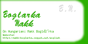 boglarka makk business card